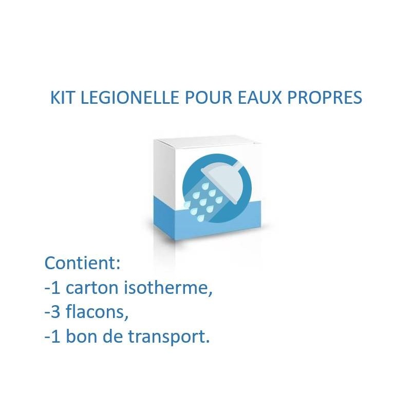 LEGIO - Kit pour prélèvement légionelle eaux propres