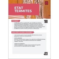 Lot de 20 Fiches Métier - Diagnostic Termites