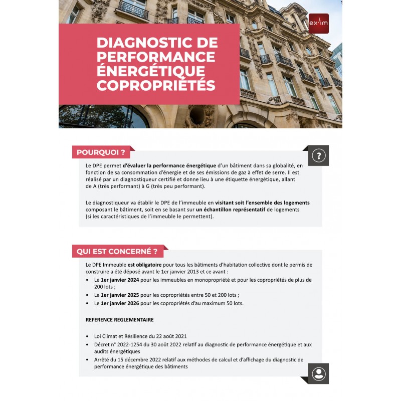 Fiches métier : Diagnostic de performance énergétique des copropriétés