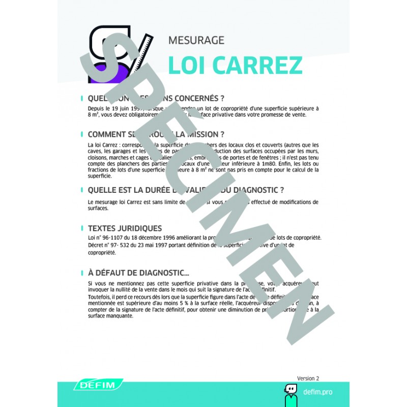 Fiches Loi Carrez